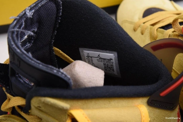 Kick Theory SCOTT 6 JORDAN X TRAVIS AIR CN1084-300 YELLOW 0806